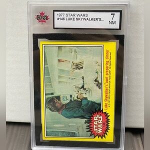 1977 Star Wars #146 Luke Skywalkers Aunt Dinner KSA 7 FRESHLY GRADED NOT PSA